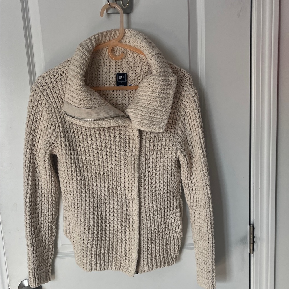 GAP Women's Beige Cowl Neck Sweater